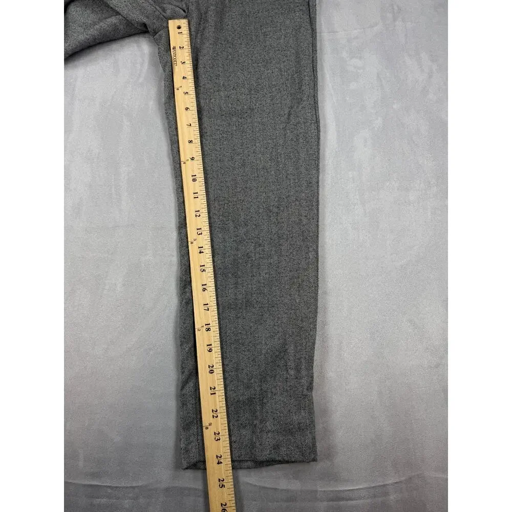 Nautica Youth Boy's Size 10 Black Herringbone Twill Dress Pants